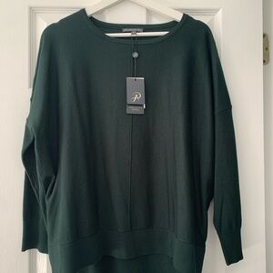 Adrianna Papell Forest Green Knit Top